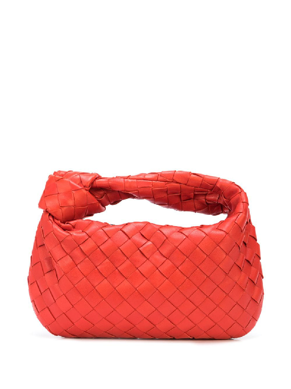 Bottega Veneta Mini Bv Jodie Intrecciato Leather Bag In Red | ModeSens