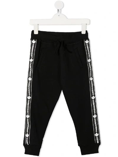 Shop Dsquared2 Logo-tape Track Pants In Black