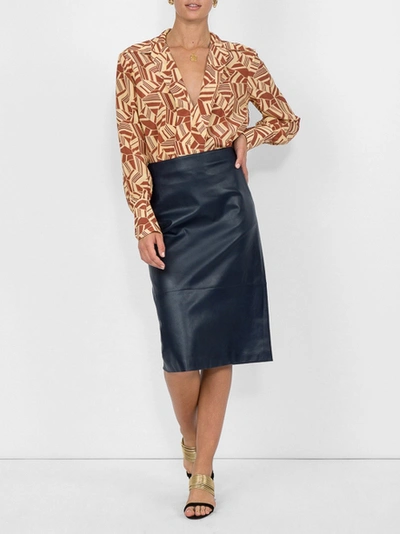 Shop Therow Leather Pencil Skirt