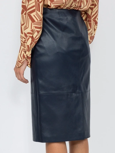 Shop Therow Leather Pencil Skirt