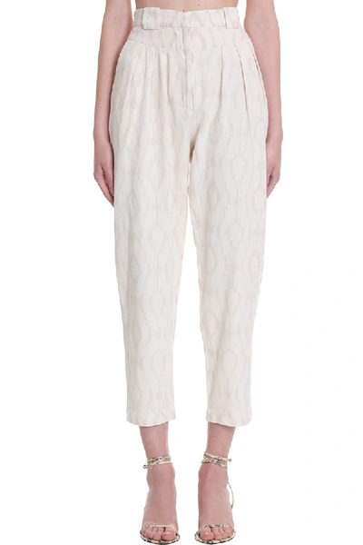 Shop Iro Trizay Pants In Beige Cotton