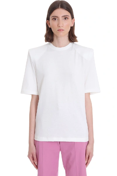 Shop Attico T-shirt In White Cotton