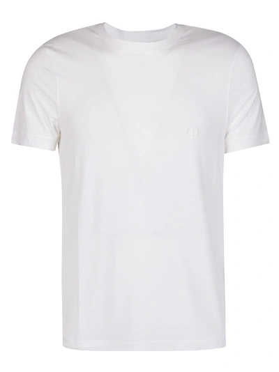 Shop Giorgio Armani White Viscose Blend T-shirt