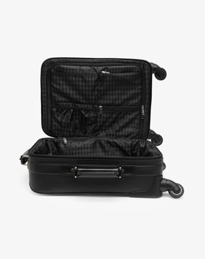 Shop Karl Lagerfeld Wheeled Luggage In Black