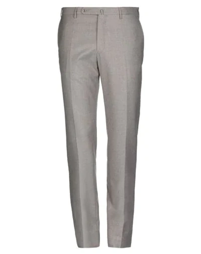Shop Incotex Pants In Dove Grey