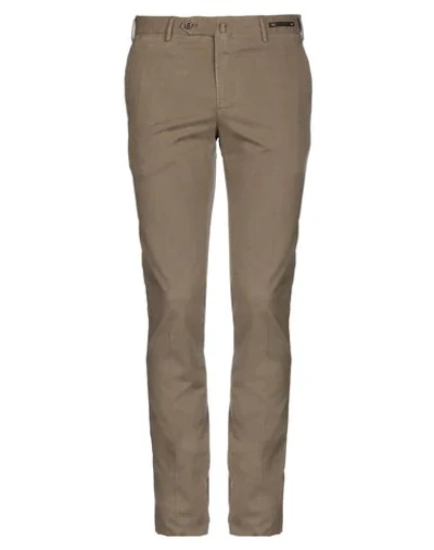 Shop Pt01 Pt Torino Man Pants Khaki Size 40 Lyocell, Cotton, Elastane In Beige