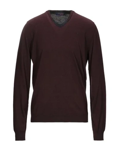 Shop Trussardi Jeans Sweater In Deep Purple