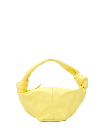 Shop Bottega Veneta Leather Bv Jodie Mini Tote Bag In Yellow