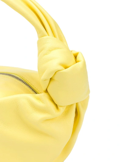 Shop Bottega Veneta Leather Bv Jodie Mini Tote Bag In Yellow