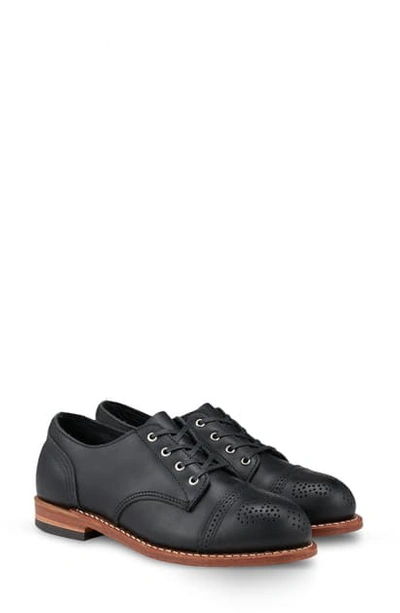 Shop Red Wing Hazel Oxford In Black Boundary Leather