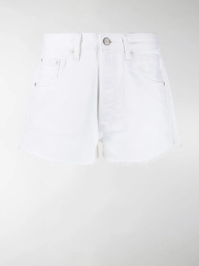 Shop Boyish Denim Cody Cut-off Denim Shorts In White