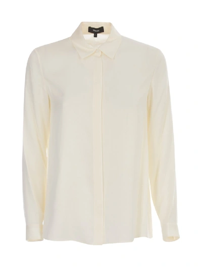 Shop Theory Trapeze Shirt In White