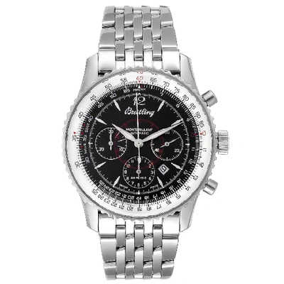 Shop Breitling Navitimer Montbrilliant Black Dial Steel Mens Watch A41330 In Not Applicable