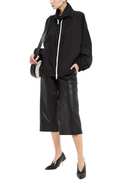 Shop Givenchy Gathered Shell Hooded Jacket In Black