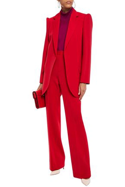 Shop Balenciaga Twill Blazer In Red