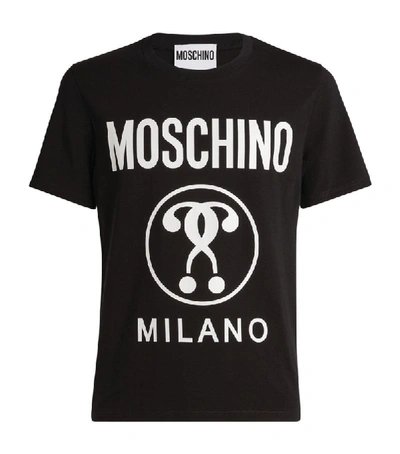 Shop Moschino Double Question Mark Logo T-shirt