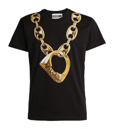Shop Moschino Macro Ring Print T-shirt