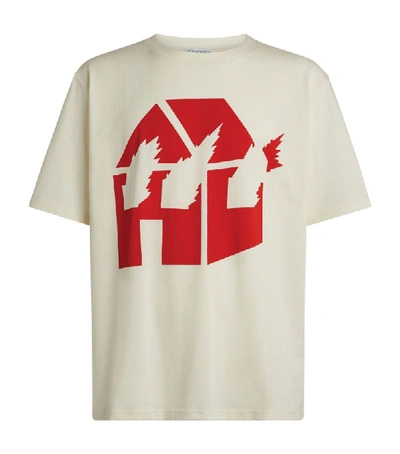 Shop Jw Anderson Burning House Graphic T-shirt