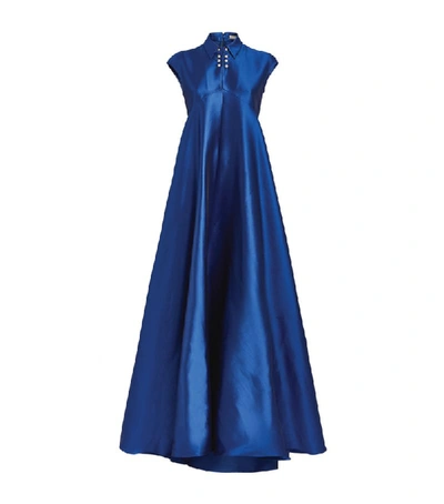Shop Alexis Mabille Satin Collar Gown