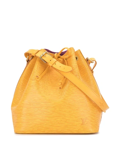 Pre-owned Louis Vuitton 1995  Petite Noe Shoulder Bag In Yellow