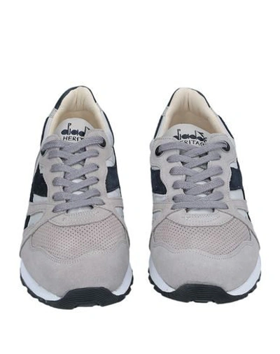 Shop Diadora Heritage N9000 H S Sw Man Sneakers Light Grey Size 11 Soft Leather, Textile Fibers