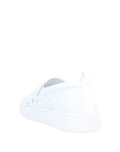 Shop Bottega Veneta Loafers In White