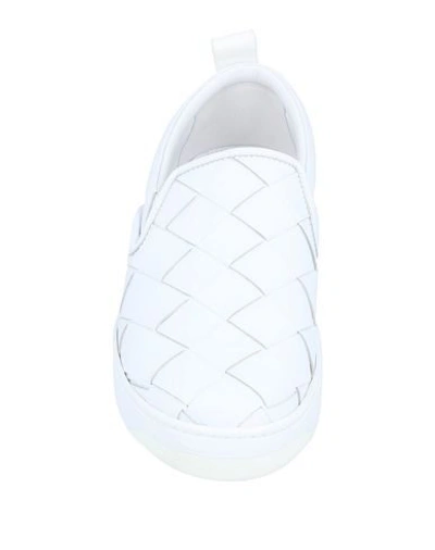 Shop Bottega Veneta Loafers In White