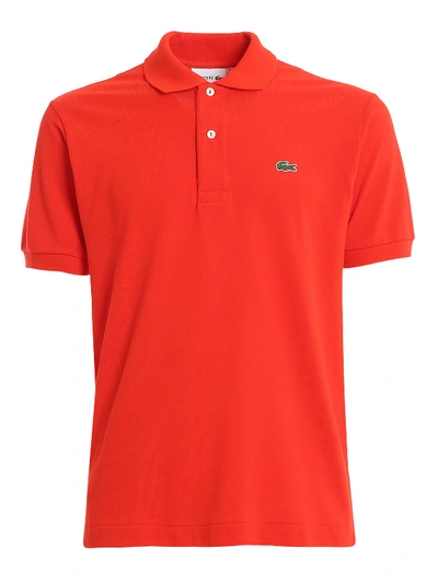 Shop Lacoste Petit Piquet Polo In Light Red