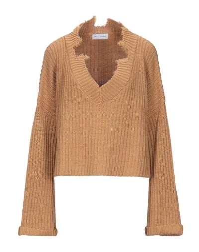 Shop Weili Zheng Woman Sweater Camel Size Xs Acrylic, Wool In Beige