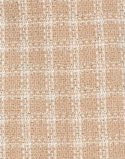 Msgm Woman Mini Skirt Beige Size 10 Cotton, Acrylic, Polyester, Polyamide In Beige