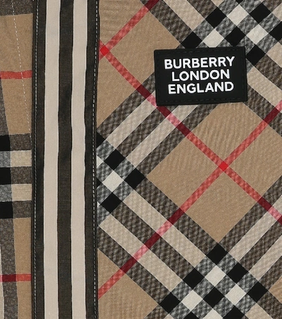 Shop Burberry Vintage Check Cotton Shirt In Beige
