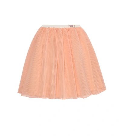 Shop Gucci Baby Silk-organza Skirt In Pink