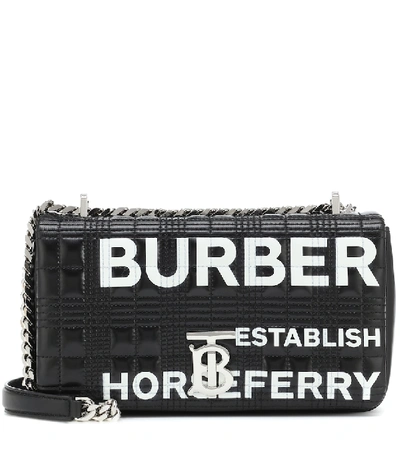 Shop Burberry Lola Small Horseferry Shoulder Bag In Black