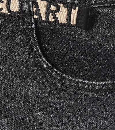 Shop Stella Mccartney Mid-rise Straight Jeans In Black
