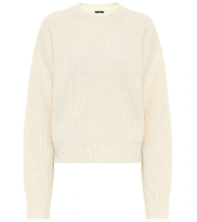 Shop Joseph Ribbed-knit Wool Sweater In White