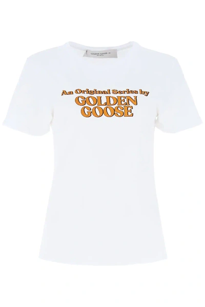 Shop Golden Goose Golden Series Ania T-shirt In White