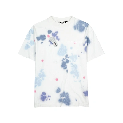 Shop Palm Angels Tie-dyed Cotton T-shirt In Multicoloured