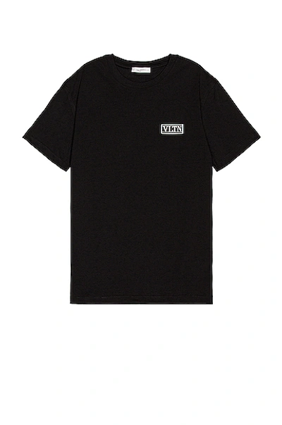 Shop Valentino Vltn Tee In Black