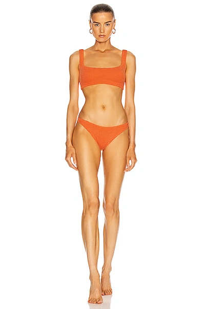 Shop Hunza G Xandra Bikini Set In Orange