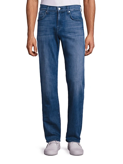 Shop 7 For All Mankind Austyn Relaxed Straight Leg Jeans In Blue