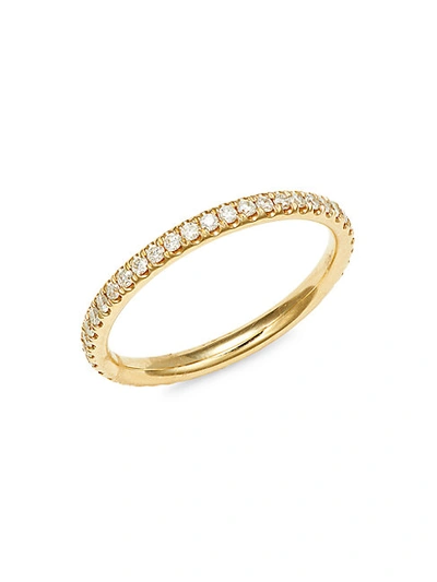 Shop Saks Fifth Avenue 14k Yellow Gold & Diamond Eternity Ring