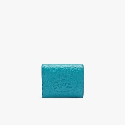 Shop Lacoste Accessories > Wallets > Leather Wallets In Green Blue Slate
