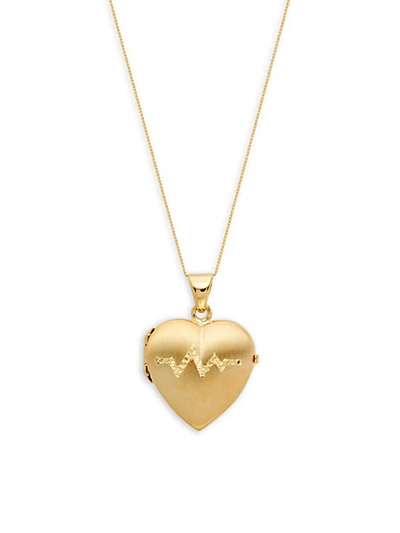 Shop Sphera Milano 14k Yellow Gold Locket Pendant Necklace