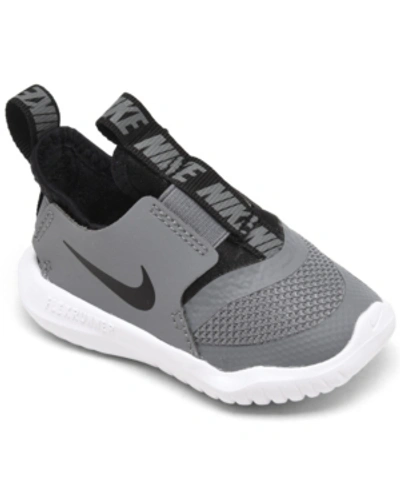 Shop Nike Toddler Flex Runner Slip-on Athletic Sneakers From Finish Line In Cool Gray, Black