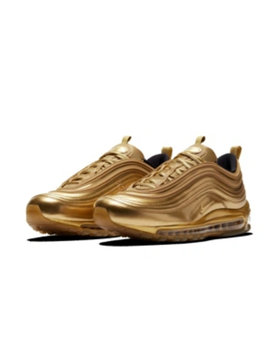 Nike Men's Air Max 97 Gold Medal Casual Sneakers From Finish Line In  Metallic Gold/metallic Gold/black | ModeSens
