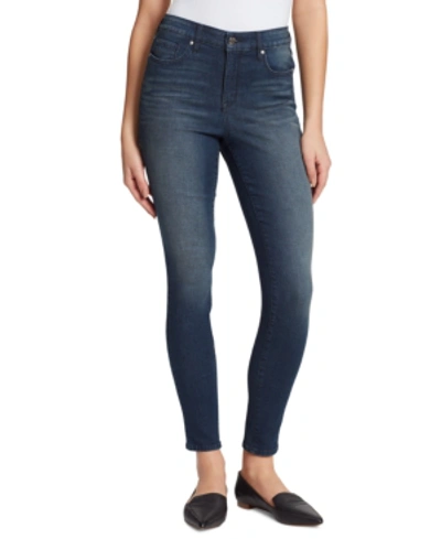 Shop William Rast High-rise Skinny Jeans In Wishful Teal