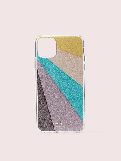 Shop Kate Spade Radiating Glitter Iphone 11 Pro Max Case In Multi