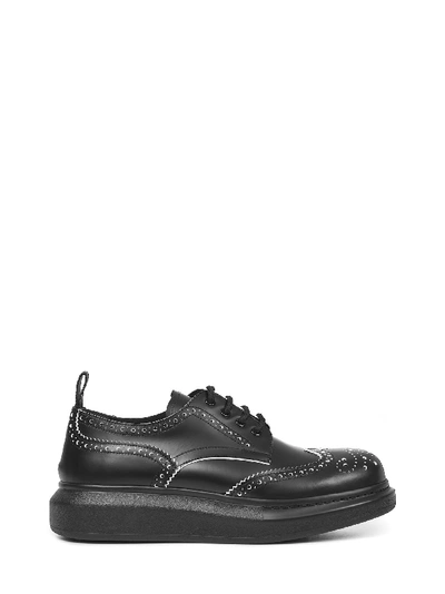 Shop Alexander Mcqueen Hybrid Laced-up In Nero