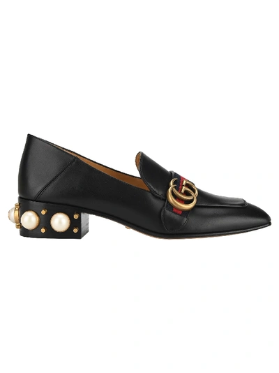 Shop Gucci Mid-heel Loafer In Black