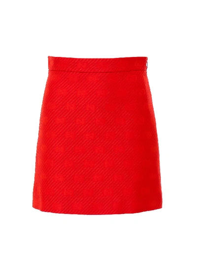 Shop Gucci Skirt In Rosso